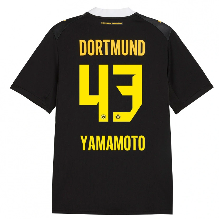 Danxen Hombre Camiseta Takato Yamamoto #43 Negro Rojo Amarillo 2ª Equipación 2026/27 La Camisa