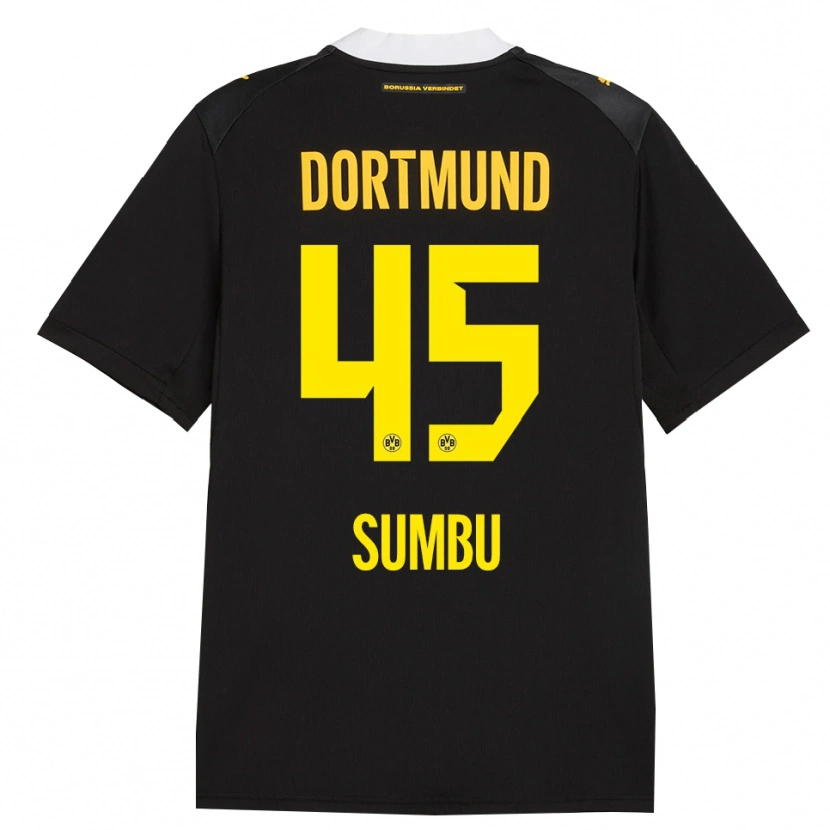 Danxen Hombre Camiseta Daniel Sumbu #45 Negro Rojo Amarillo 2ª Equipación 2026/27 La Camisa