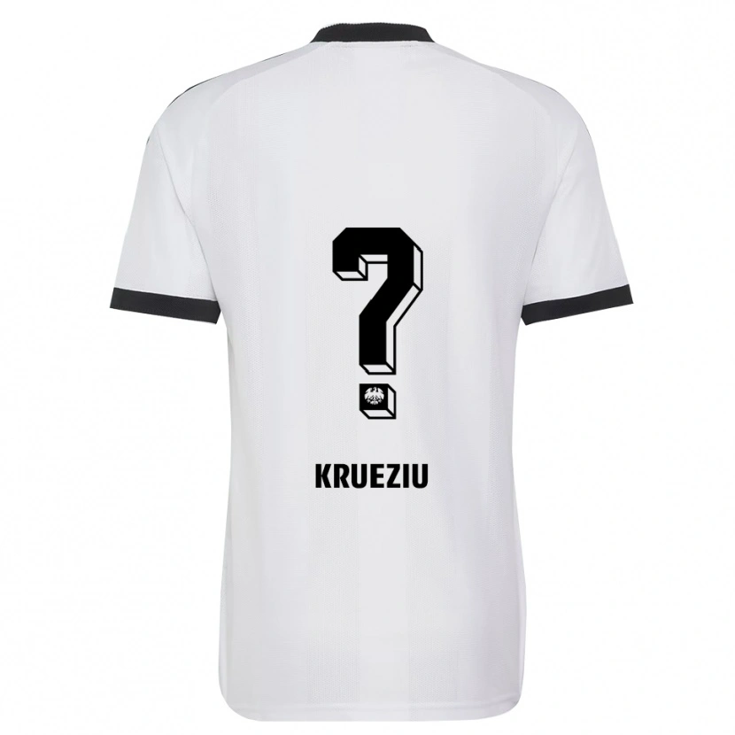 Danxen Hombre Camiseta Rahman Krueziu #0 Blanco Negro 2ª Equipación 2026/27 La Camisa