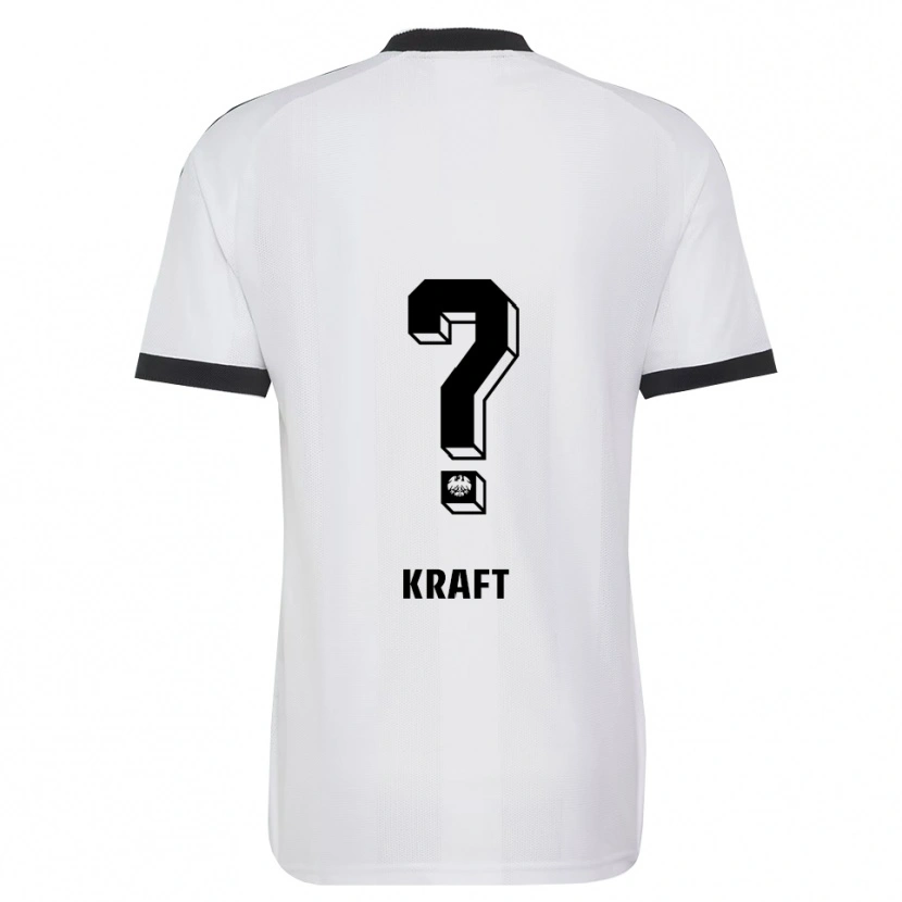Danxen Hombre Camiseta Nico Kraft #0 Blanco Negro 2ª Equipación 2026/27 La Camisa
