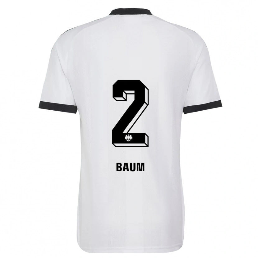 Danxen Hombre Camiseta Elias Baum #2 Blanco Negro 2ª Equipación 2026/27 La Camisa