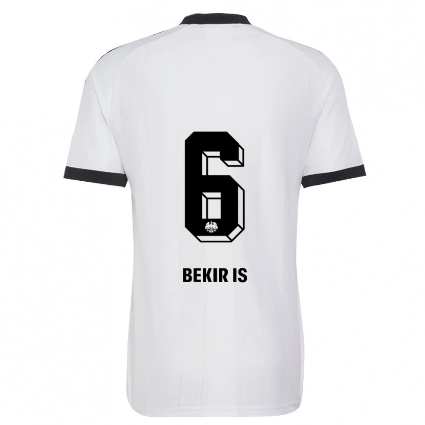 Danxen Hombre Camiseta Eba Bekir Is #6 Blanco Negro 2ª Equipación 2026/27 La Camisa