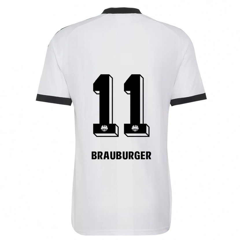 Danxen Hombre Camiseta Maximilian Brauburger #11 Blanco Negro 2ª Equipación 2026/27 La Camisa