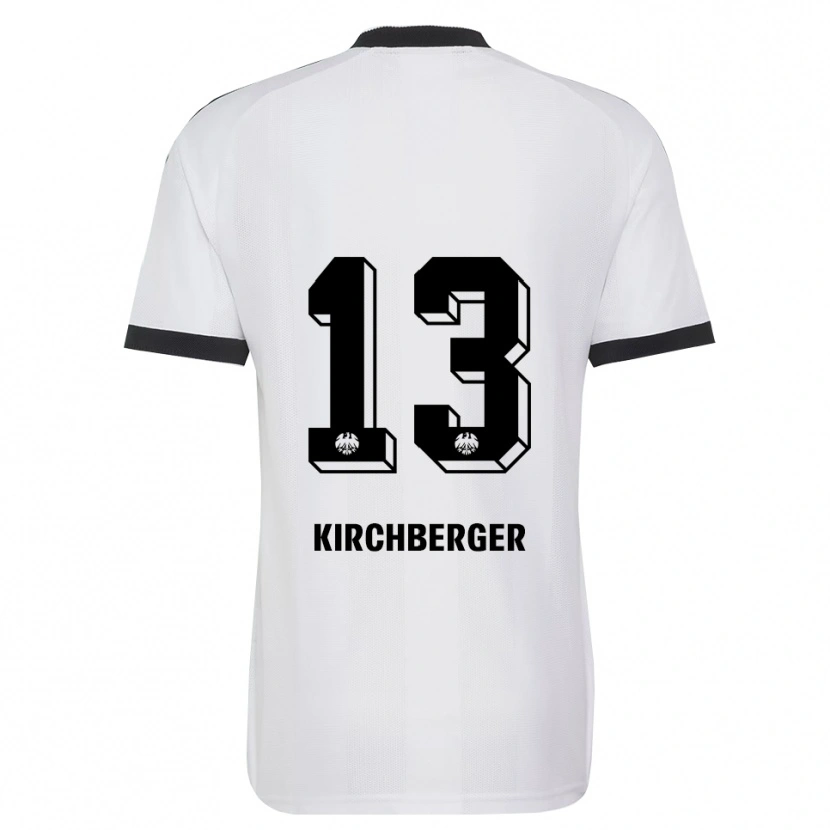 Danxen Hombre Camiseta Virginia Kirchberger #13 Blanco Negro 2ª Equipación 2026/27 La Camisa
