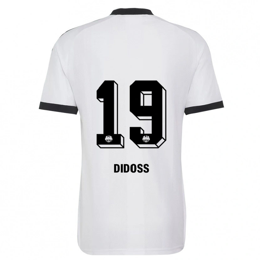 Danxen Hombre Camiseta George Didoss #19 Blanco Negro 2ª Equipación 2026/27 La Camisa