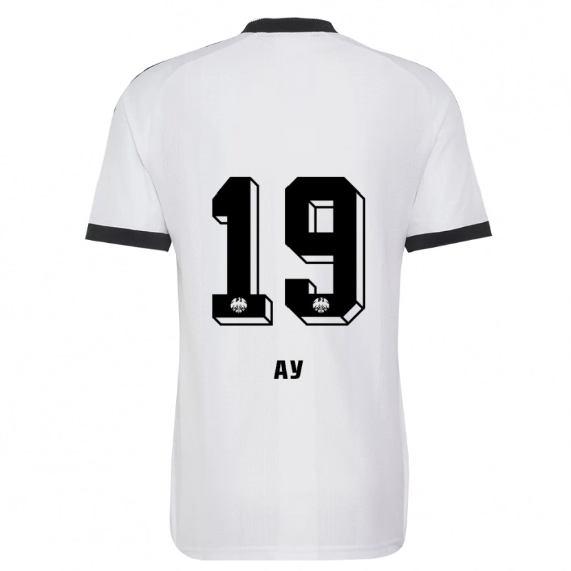 Danxen Hombre Camiseta Pusat Ay #19 Blanco Negro 2ª Equipación 2026/27 La Camisa