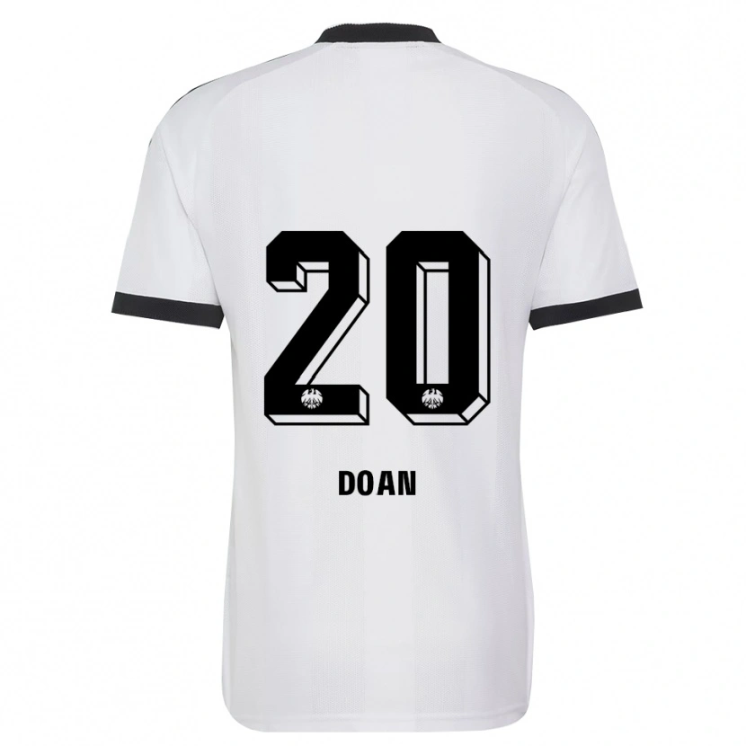 Danxen Hombre Camiseta Ritsu Doan #20 Blanco Negro 2ª Equipación 2026/27 La Camisa