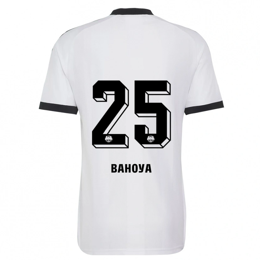 Danxen Hombre Camiseta Paul Bahoya #25 Blanco Negro 2ª Equipación 2026/27 La Camisa