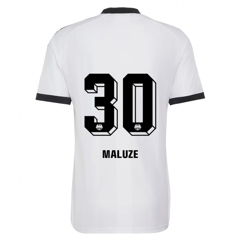 Danxen Hombre Camiseta Jeremiaha Maluze #30 Blanco Negro 2ª Equipación 2026/27 La Camisa