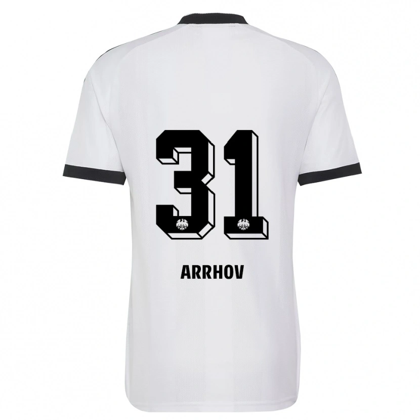 Danxen Hombre Camiseta Love Arrhov #31 Blanco Negro 2ª Equipación 2026/27 La Camisa