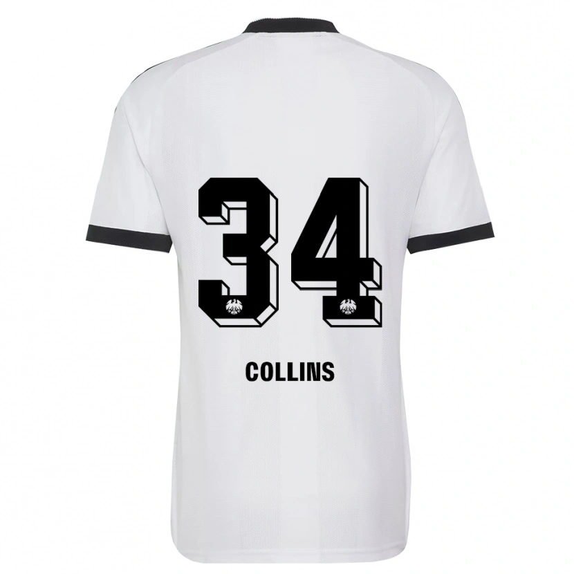 Danxen Hombre Camiseta Nnamdi Collins #34 Blanco Negro 2ª Equipación 2026/27 La Camisa