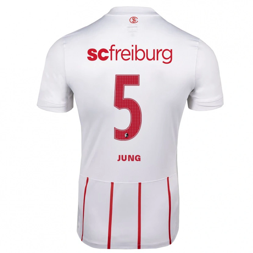 Danxen Hombre Camiseta Anthony Jung #5 Blanco Rojo Amarillo 2ª Equipación 2026/27 La Camisa