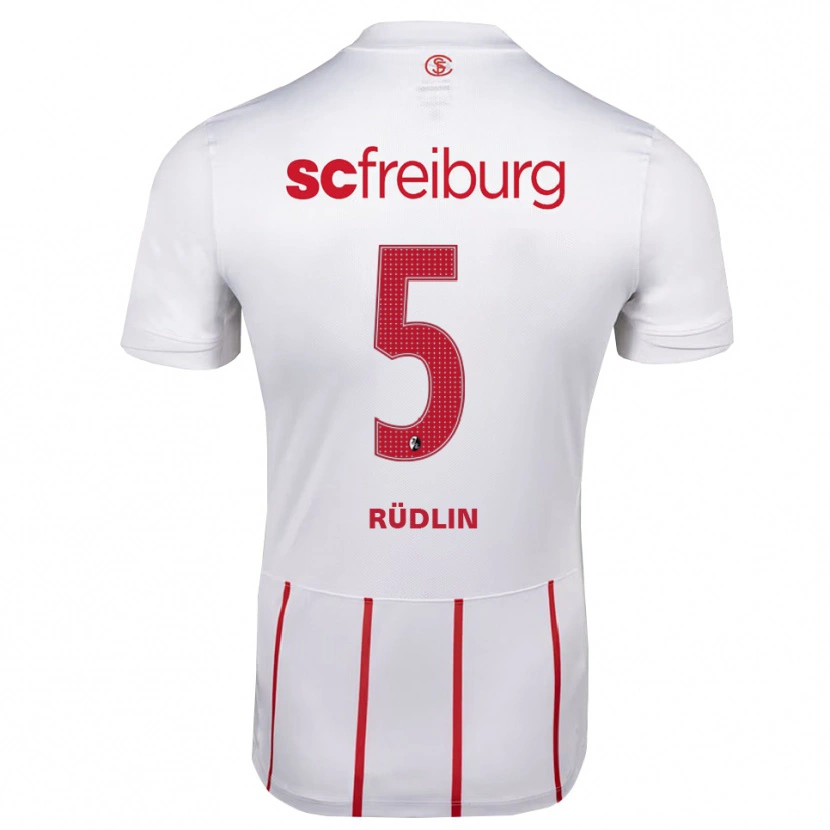 Danxen Hombre Camiseta Fabian Rüdlin #5 Blanco Rojo Amarillo 2ª Equipación 2026/27 La Camisa