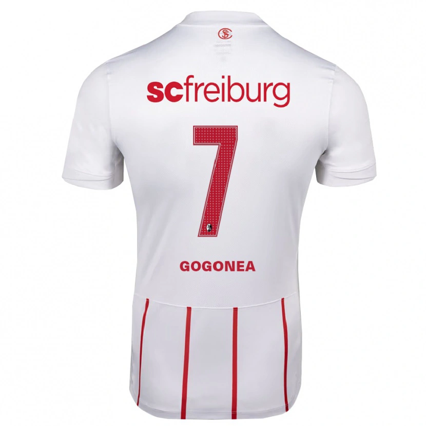 Danxen Hombre Camiseta Raul Gogonea #7 Blanco Rojo Amarillo 2ª Equipación 2026/27 La Camisa
