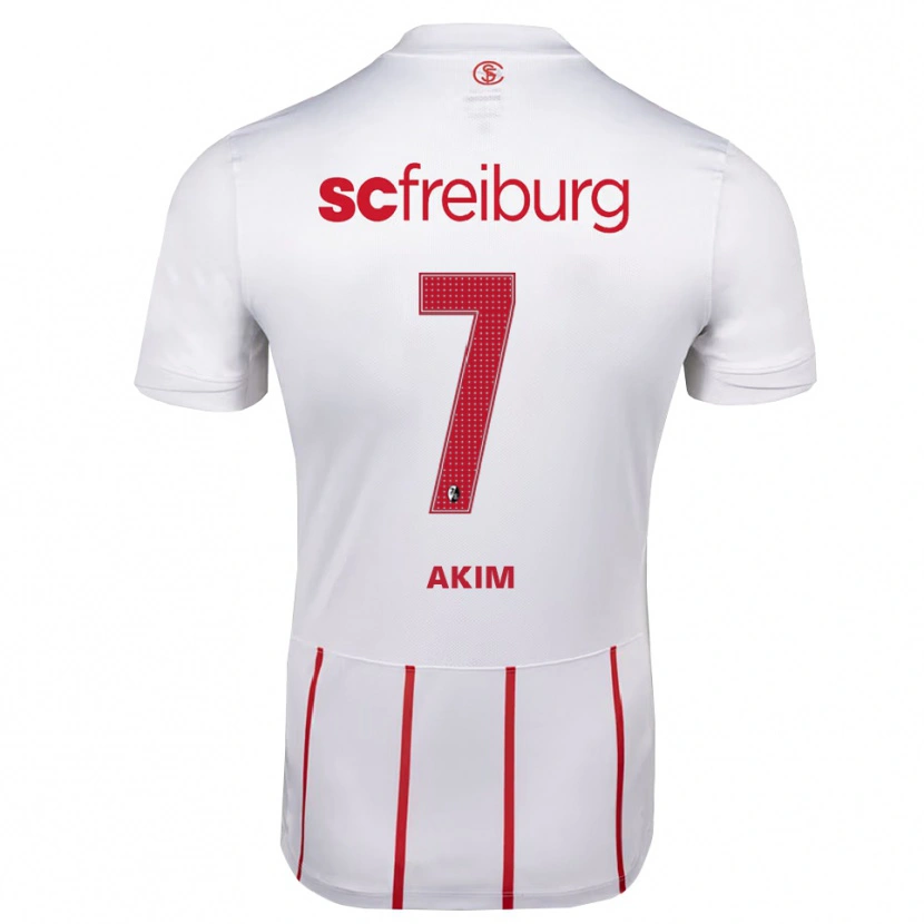 Danxen Hombre Camiseta Akim Schnerring #7 Blanco Rojo Amarillo 2ª Equipación 2026/27 La Camisa