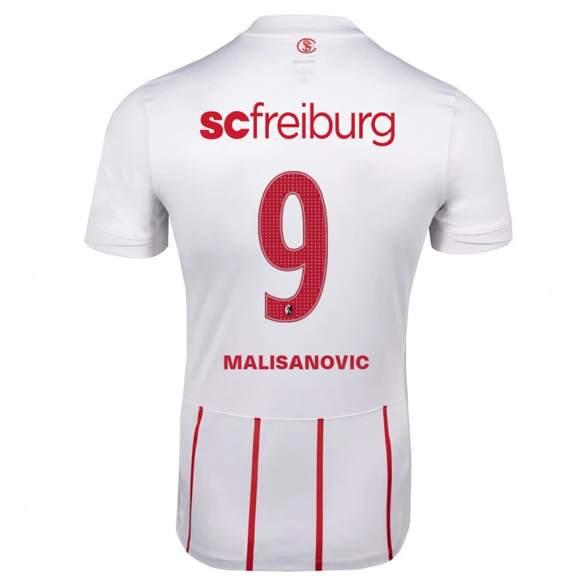Danxen Hombre Camiseta Darko Malisanovic #9 Blanco Rojo Amarillo 2ª Equipación 2026/27 La Camisa