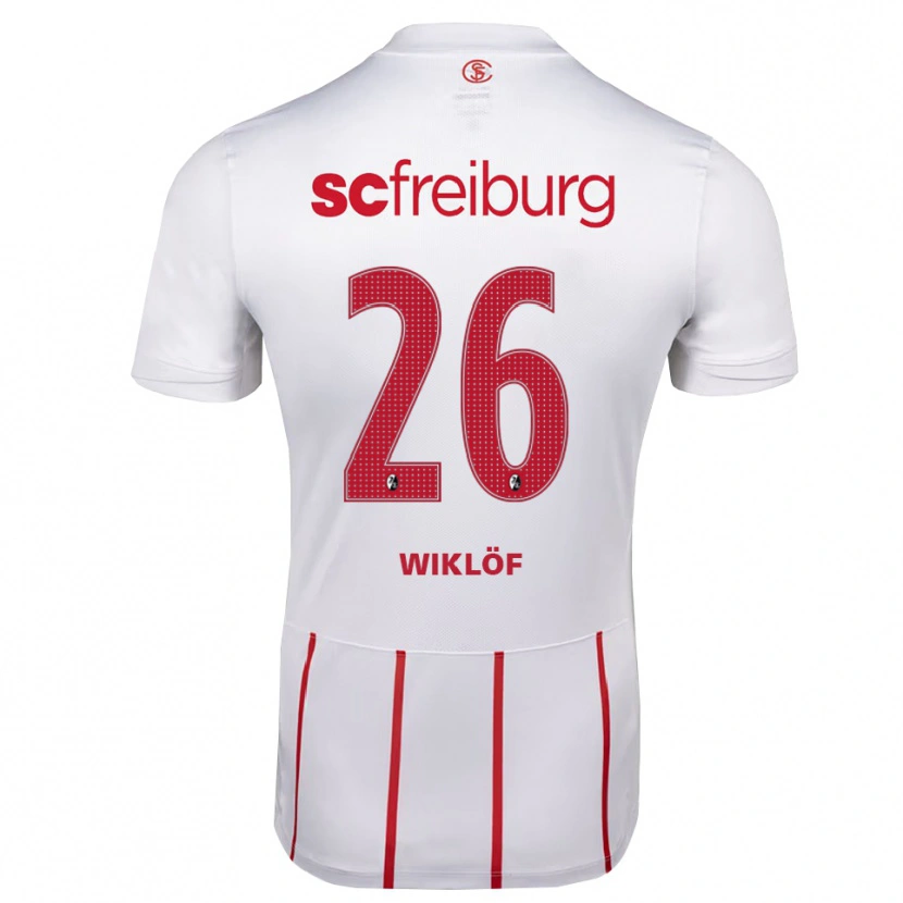 Danxen Hombre Camiseta Oscar Wiklöf #26 Blanco Rojo Amarillo 2ª Equipación 2026/27 La Camisa