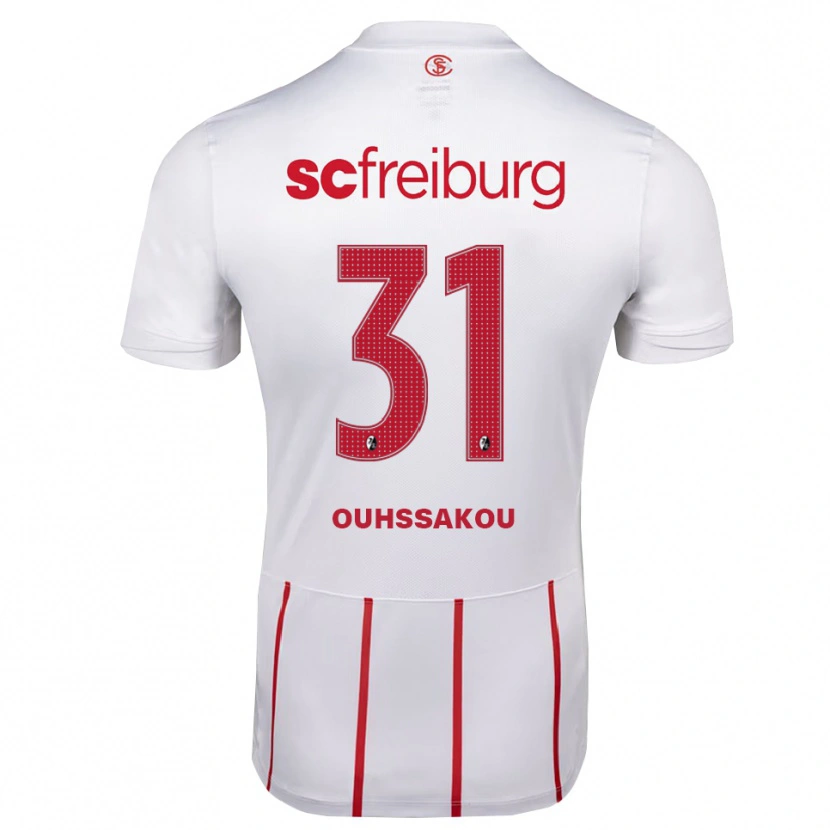 Danxen Hombre Camiseta Essad Ouhssakou #31 Blanco Rojo Amarillo 2ª Equipación 2026/27 La Camisa