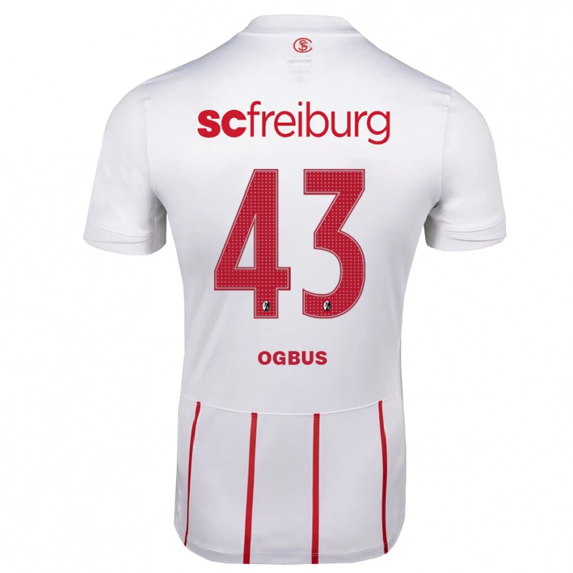 Danxen Hombre Camiseta Bruno Ogbus #43 Blanco Rojo Amarillo 2ª Equipación 2026/27 La Camisa