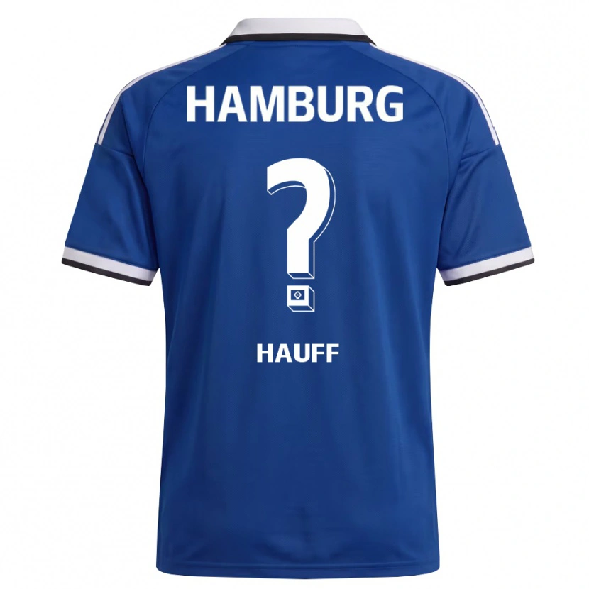 Danxen Hombre Camiseta Daniel Hauff #0 Blanco Azul 2ª Equipación 2026/27 La Camisa