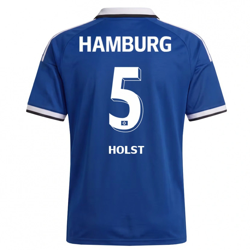 Danxen Hombre Camiseta Evelyn Holst #5 Blanco Azul 2ª Equipación 2026/27 La Camisa
