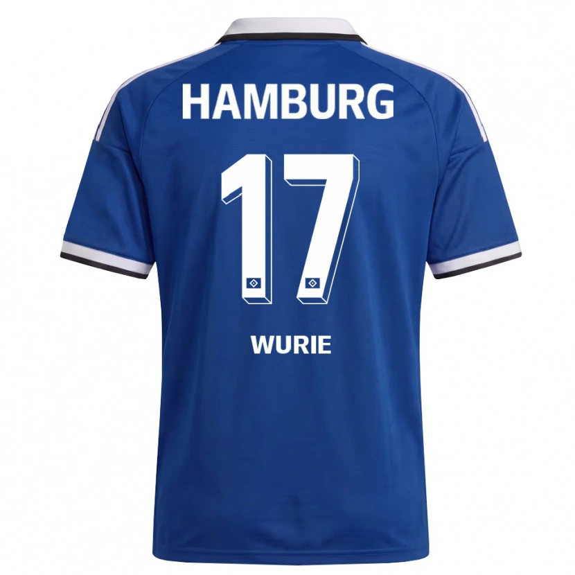Danxen Hombre Camiseta David Wurie #17 Blanco Azul 2ª Equipación 2026/27 La Camisa