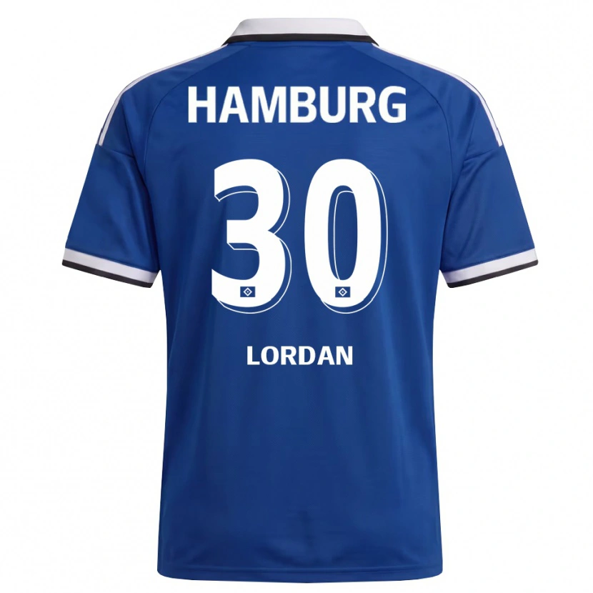 Danxen Hombre Camiseta Dylan Lordan #30 Blanco Azul 2ª Equipación 2026/27 La Camisa