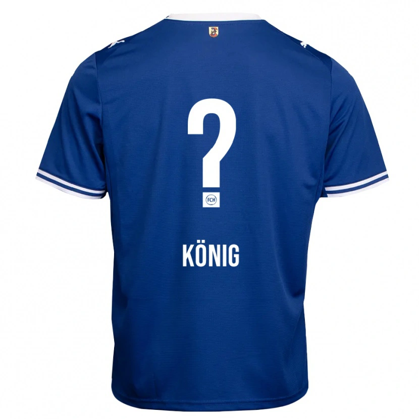 Danxen Hombre Camiseta Tom König #0 Azul Real Blanco 2ª Equipación 2026/27 La Camisa