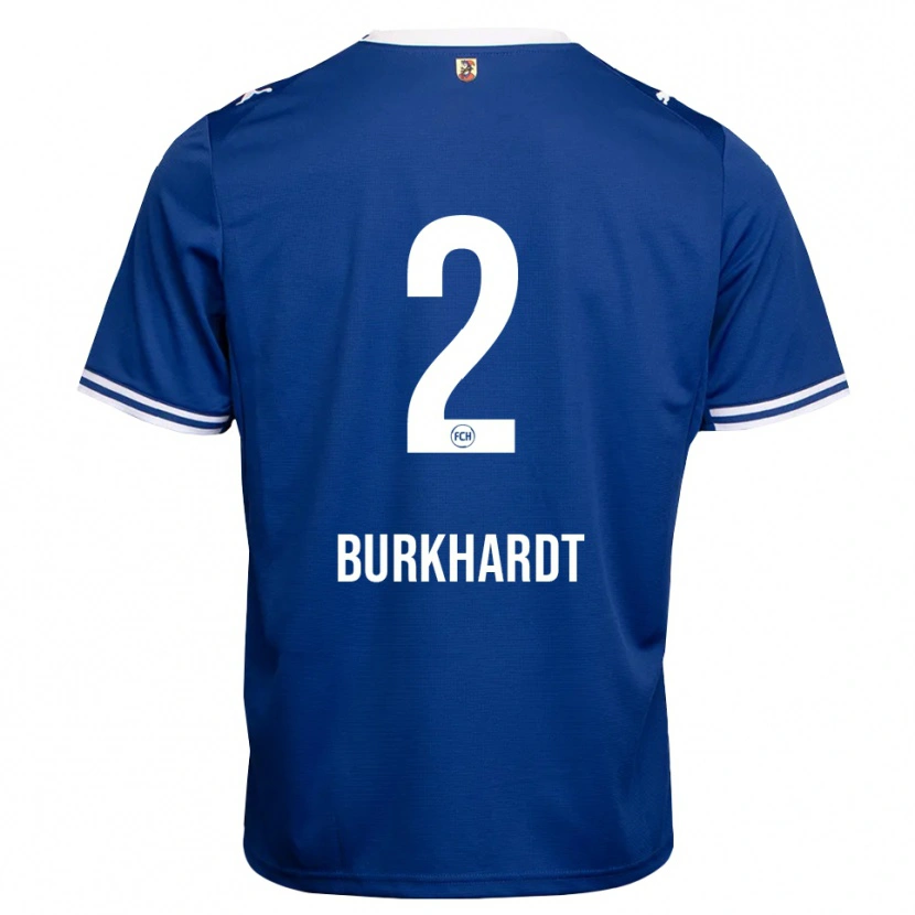 Danxen Hombre Camiseta Hannes Burkhardt #2 Azul Real Blanco 2ª Equipación 2026/27 La Camisa