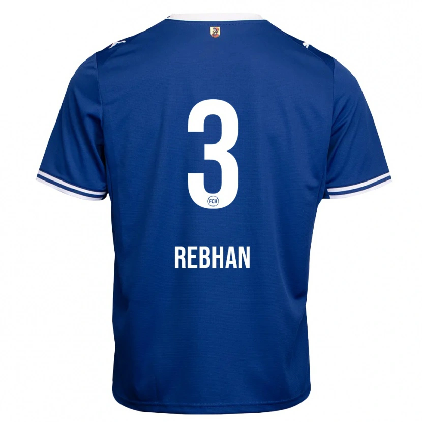 Danxen Hombre Camiseta Emma Rebhan #3 Azul Real Blanco 2ª Equipación 2026/27 La Camisa