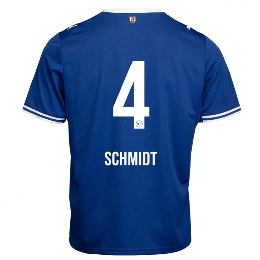 Danxen Hombre Camiseta Luke Schmidt #4 Azul Real Blanco 2ª Equipación 2026/27 La Camisa