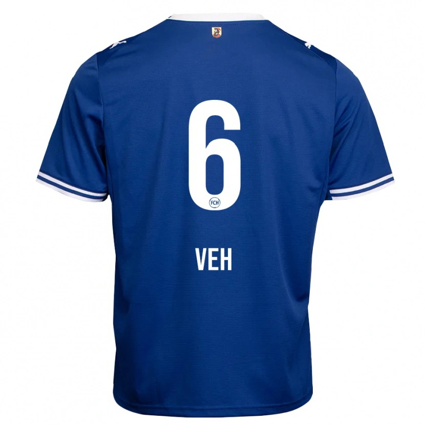 Danxen Hombre Camiseta Lucas Veh #6 Azul Real Blanco 2ª Equipación 2026/27 La Camisa