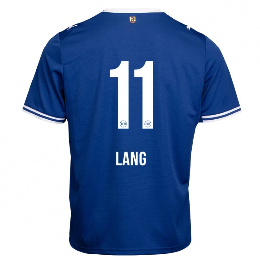 Danxen Hombre Camiseta Jarne Lang #11 Azul Real Blanco 2ª Equipación 2026/27 La Camisa