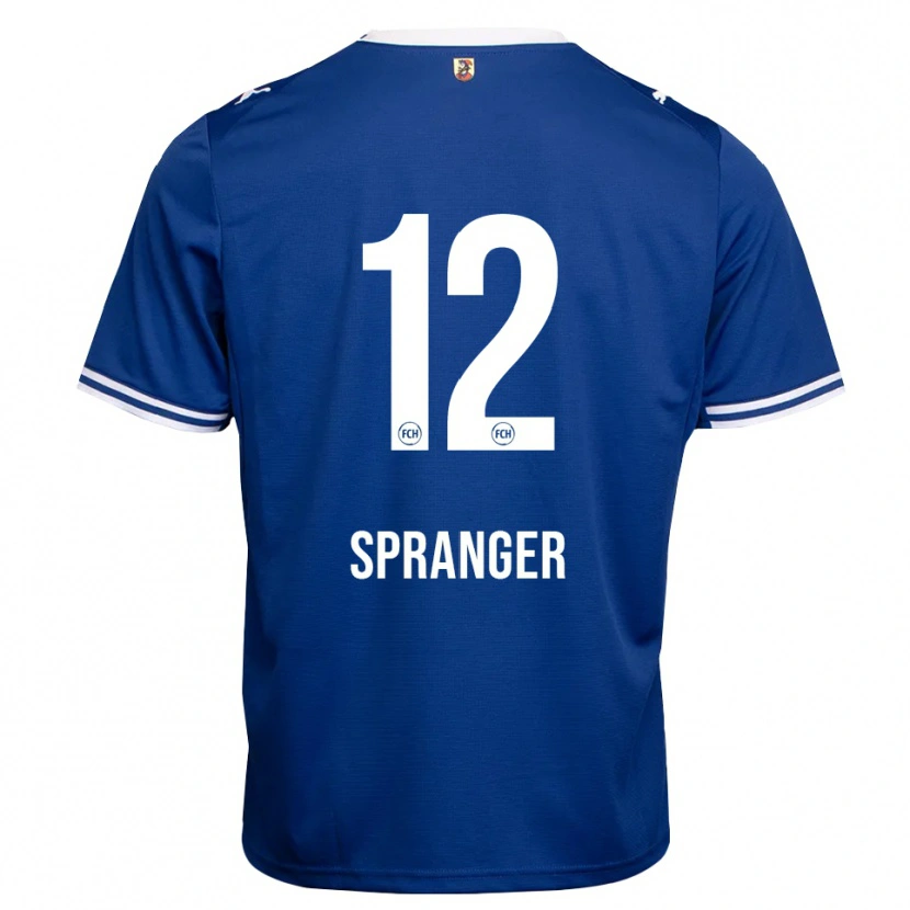 Danxen Hombre Camiseta Luke Spranger #12 Azul Real Blanco 2ª Equipación 2026/27 La Camisa