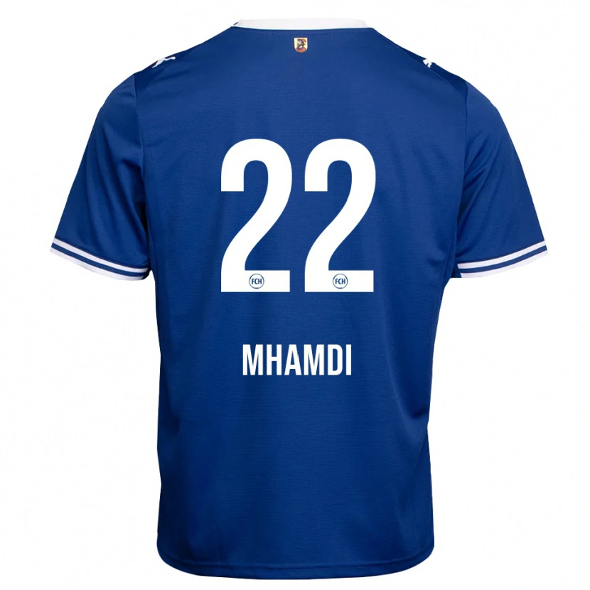 Danxen Hombre Camiseta Oualid Mhamdi #22 Azul Real Blanco 2ª Equipación 2026/27 La Camisa