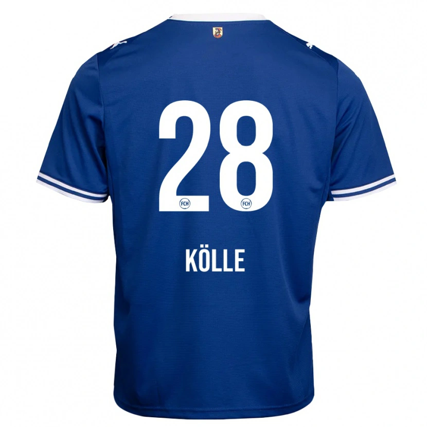 Danxen Hombre Camiseta Adam Kölle #28 Azul Real Blanco 2ª Equipación 2026/27 La Camisa