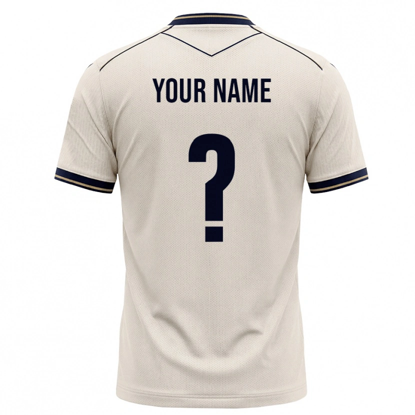 Danxen Hombre Camiseta Su Nombre #0 Blanco Roto Azul Tinta 2ª Equipación 2026/27 La Camisa