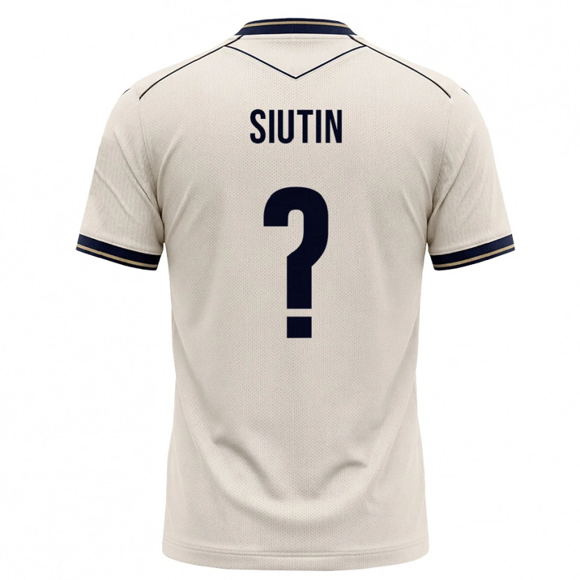 Danxen Hombre Camiseta Kirill Siutin #0 Blanco Roto Azul Tinta 2ª Equipación 2026/27 La Camisa