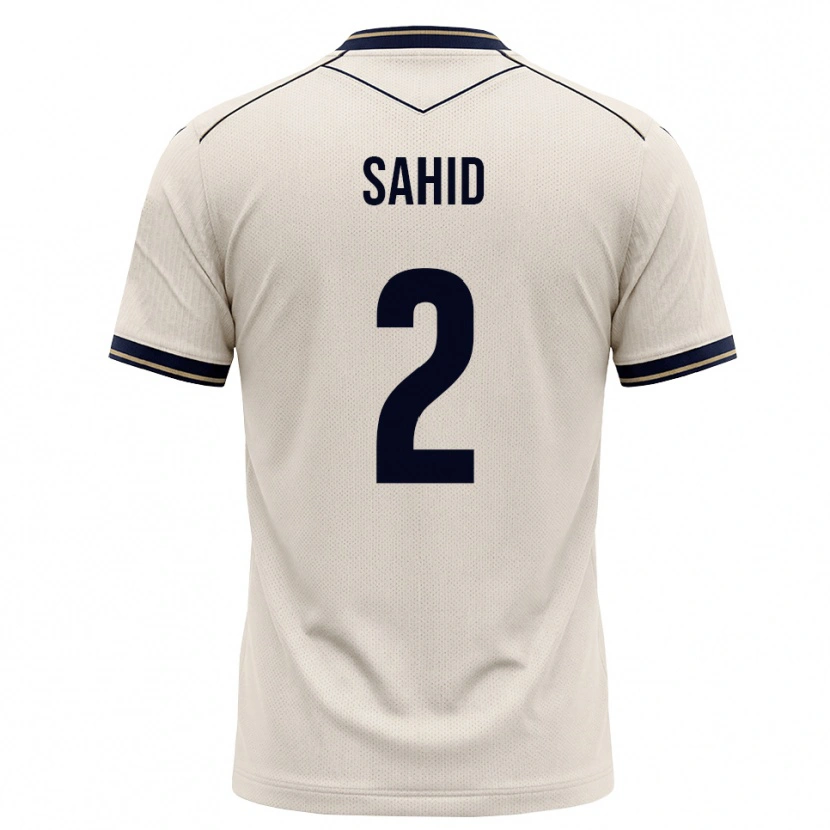 Danxen Hombre Camiseta Mohamed Sahid #2 Blanco Roto Azul Tinta 2ª Equipación 2026/27 La Camisa