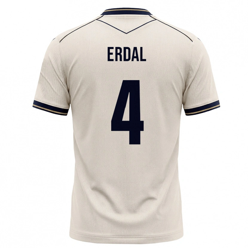 Danxen Hombre Camiseta İzzet Erdal #4 Blanco Roto Azul Tinta 2ª Equipación 2026/27 La Camisa