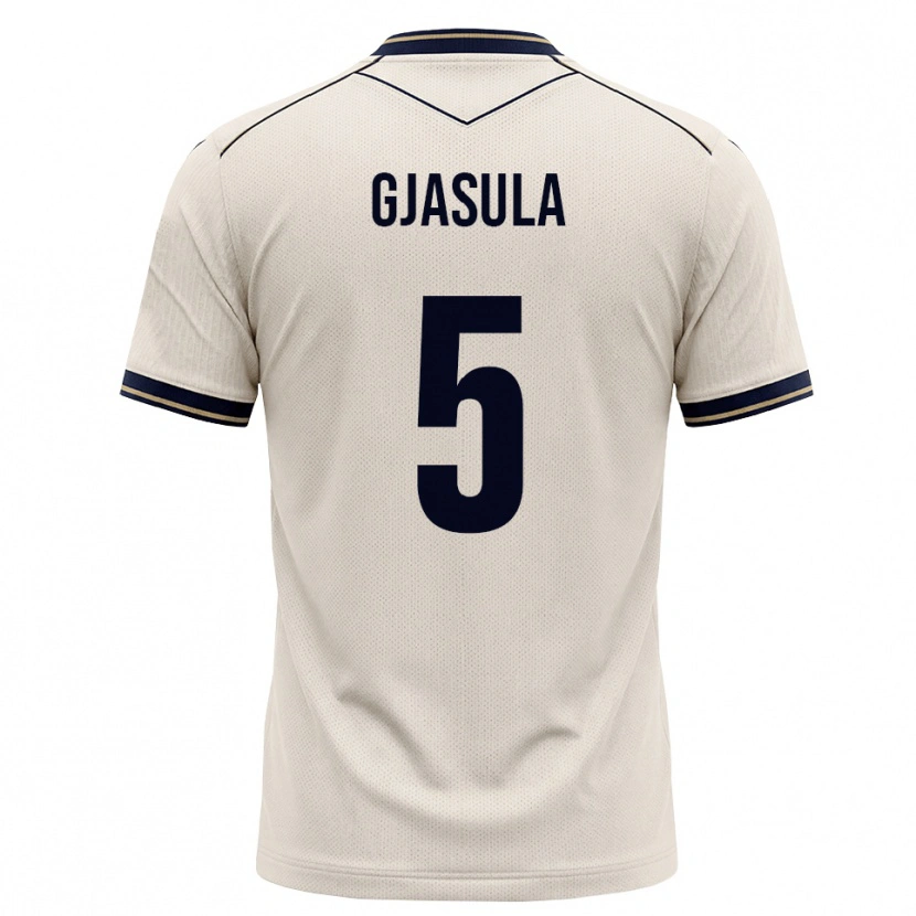 Danxen Hombre Camiseta Klaus Gjasula #5 Blanco Roto Azul Tinta 2ª Equipación 2026/27 La Camisa
