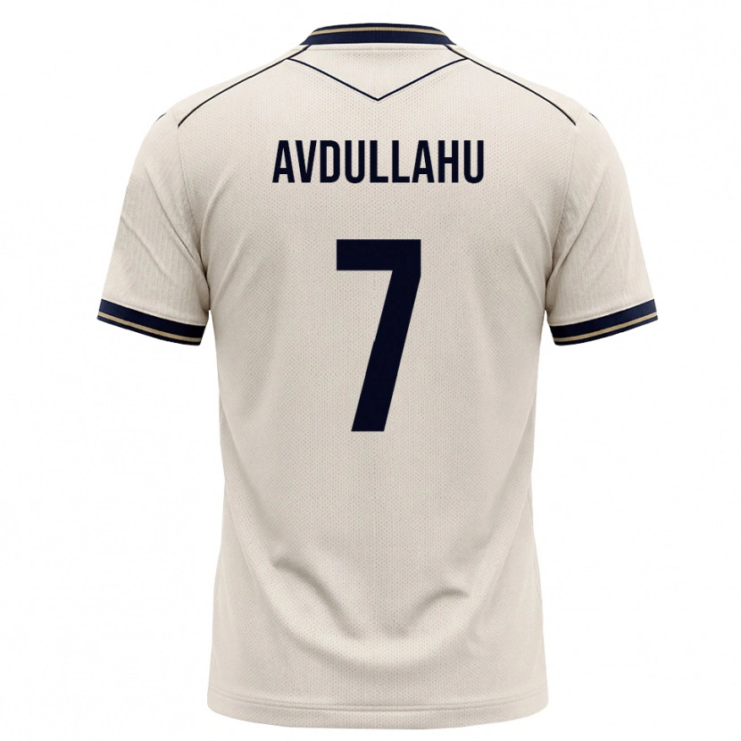 Danxen Hombre Camiseta Leon Avdullahu #7 Blanco Roto Azul Tinta 2ª Equipación 2026/27 La Camisa