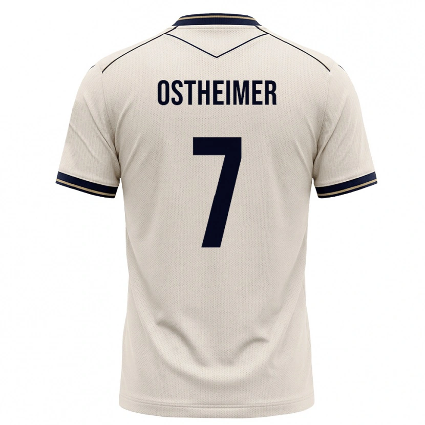 Danxen Hombre Camiseta Nevio Ostheimer #7 Blanco Roto Azul Tinta 2ª Equipación 2026/27 La Camisa