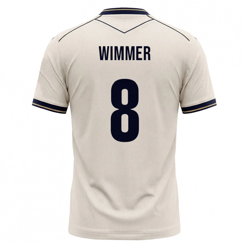 Danxen Hombre Camiseta Patrick Wimmer #8 Blanco Roto Azul Tinta 2ª Equipación 2026/27 La Camisa