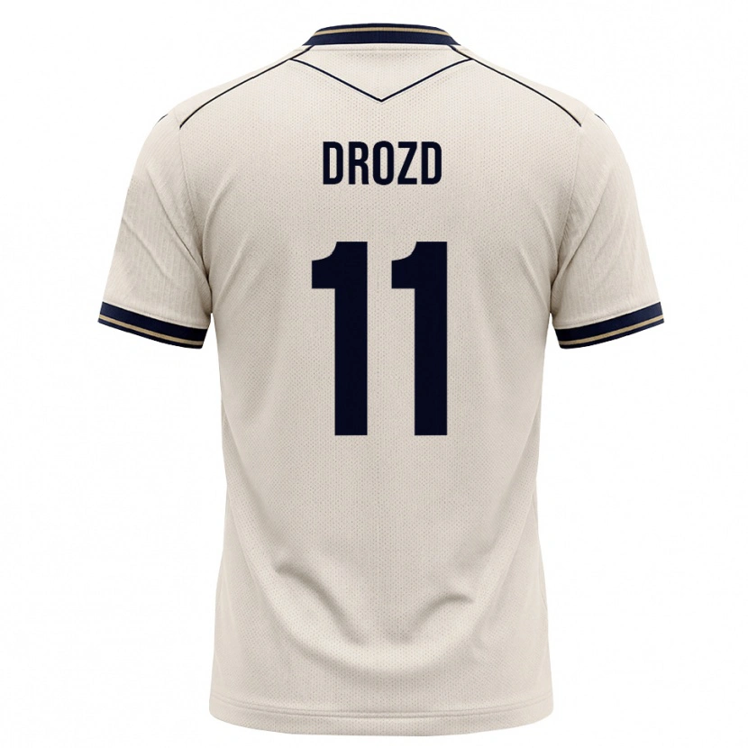 Danxen Hombre Camiseta Nikita Drozd #11 Blanco Roto Azul Tinta 2ª Equipación 2026/27 La Camisa