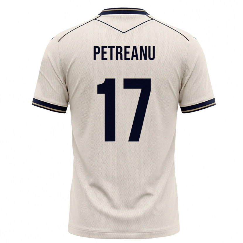 Danxen Hombre Camiseta Vlad Petreanu #17 Blanco Roto Azul Tinta 2ª Equipación 2026/27 La Camisa