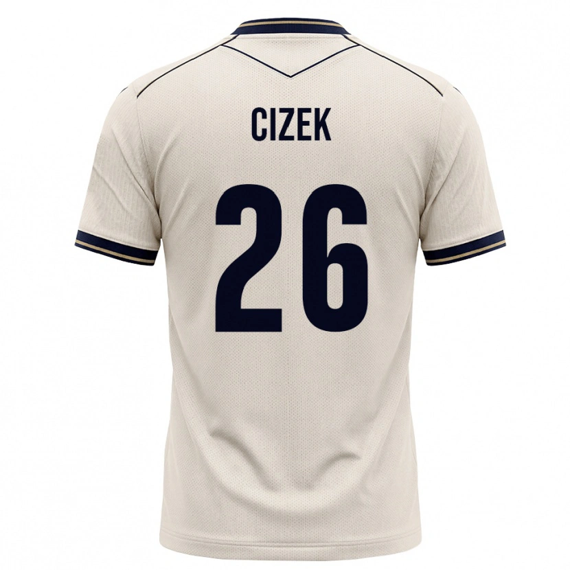 Danxen Hombre Camiseta Krystof Cizek #26 Blanco Roto Azul Tinta 2ª Equipación 2026/27 La Camisa