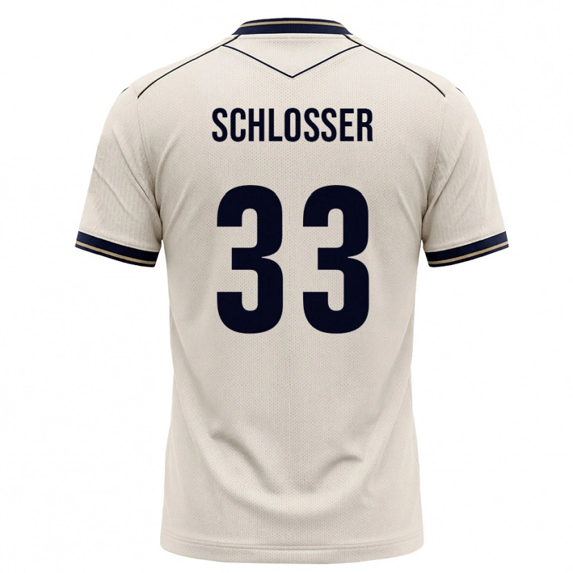 Danxen Hombre Camiseta Nils Schlosser #33 Blanco Roto Azul Tinta 2ª Equipación 2026/27 La Camisa