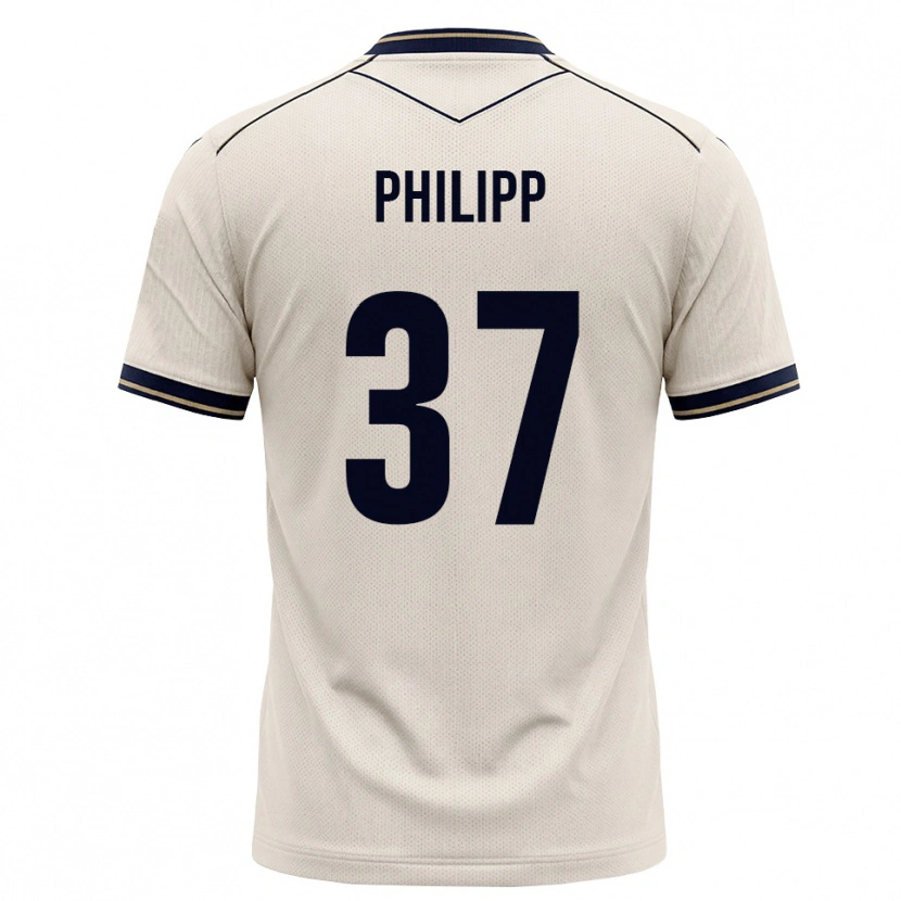 Danxen Hombre Camiseta Luca Philipp #37 Blanco Roto Azul Tinta 2ª Equipación 2026/27 La Camisa