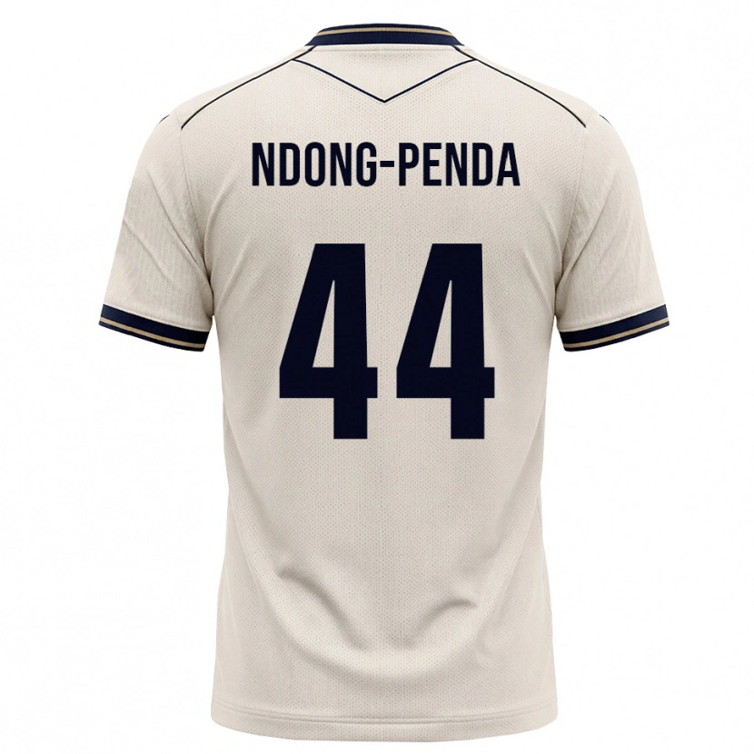 Danxen Hombre Camiseta Maxime Ndong-Penda #44 Blanco Roto Azul Tinta 2ª Equipación 2026/27 La Camisa